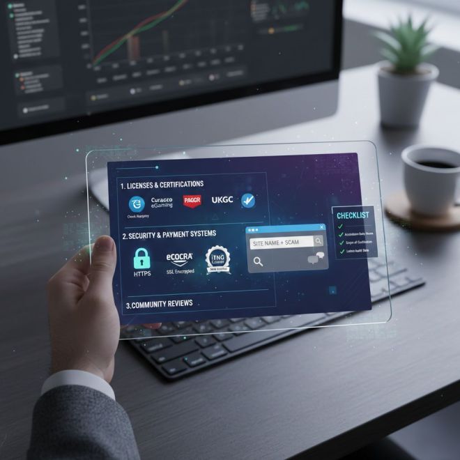 바카라사이트 안전리스트를 체크하는 유저