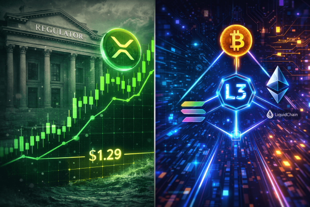 XRP Retes 1,29 $ Support : 2 $ sont encore en jeu ou LiquidChain va-t-il capturer le Momentum ? - BitCoinist | Related Crypto Article