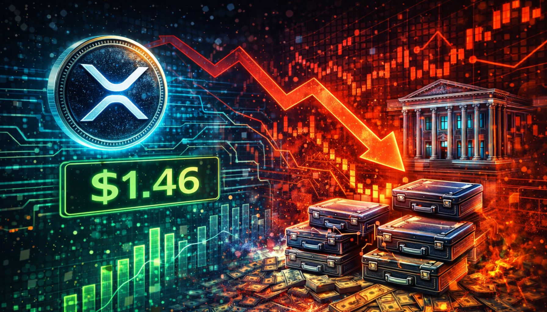 XRP Holds $1.46, But Institutional Accumulation Signals Weakness