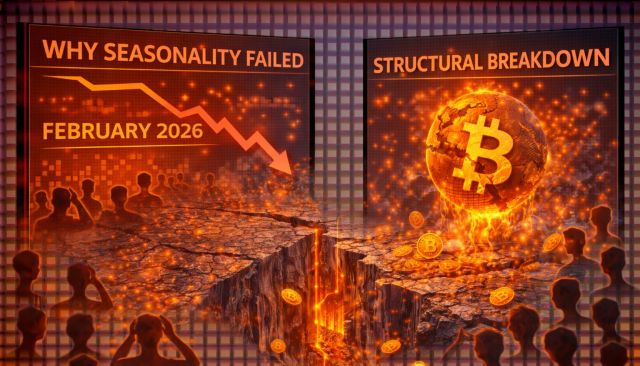 Why Bitcoin Seasonality Failed: Inside BTC’s Structural Breakdown In February 2026