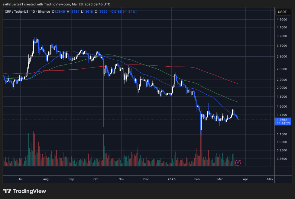  XRPUSDT chart on TradingView