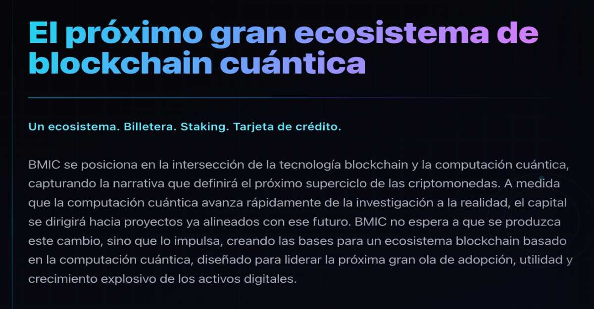 BMIC – Seguridad post-cuántica accesible desde una inversión inicial baja