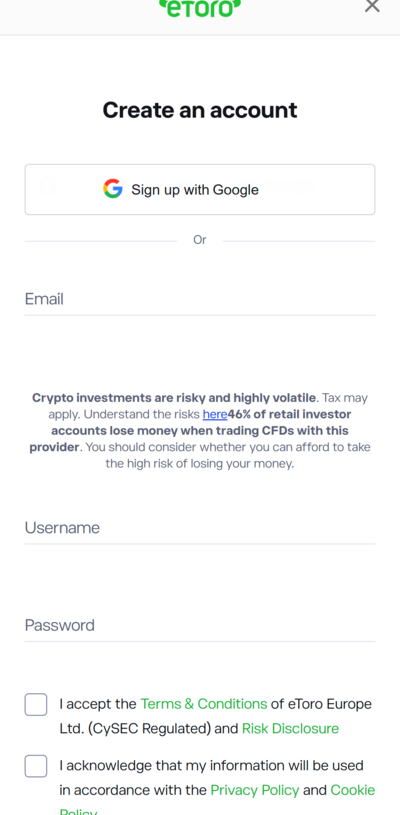 etoro giełda rejestracja