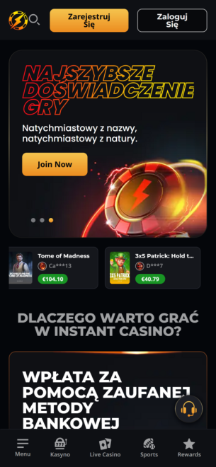 instant casino pl