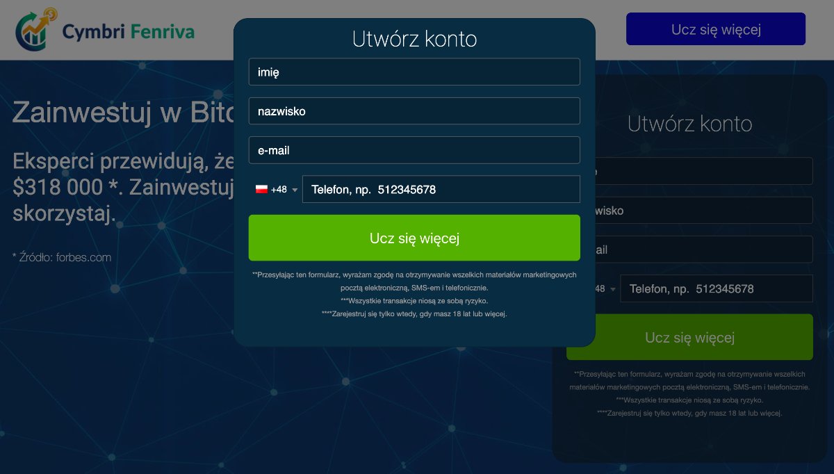 zarejestruj się na Cymbri Fenriva