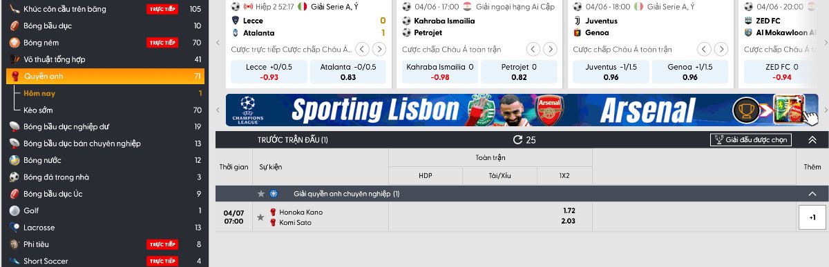 Cá cược quyền anh là gì?