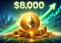 Ethereum surge in a futuristic world