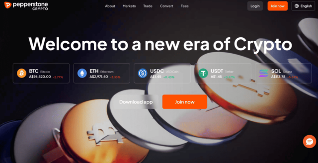 Pepperstone Crypto Australian Crypto Exchange