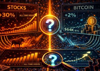 Stocks Are At All-Time Highs, Bitcoin Is Lagging: Is BTC Late To The Rally?