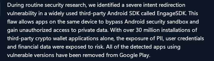 Crypto Wallet Vulnerability