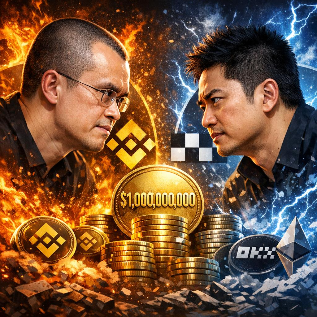Rivalry Reignites: $1 Billion Showdown Unfolds Between Binance And OKX Founders
