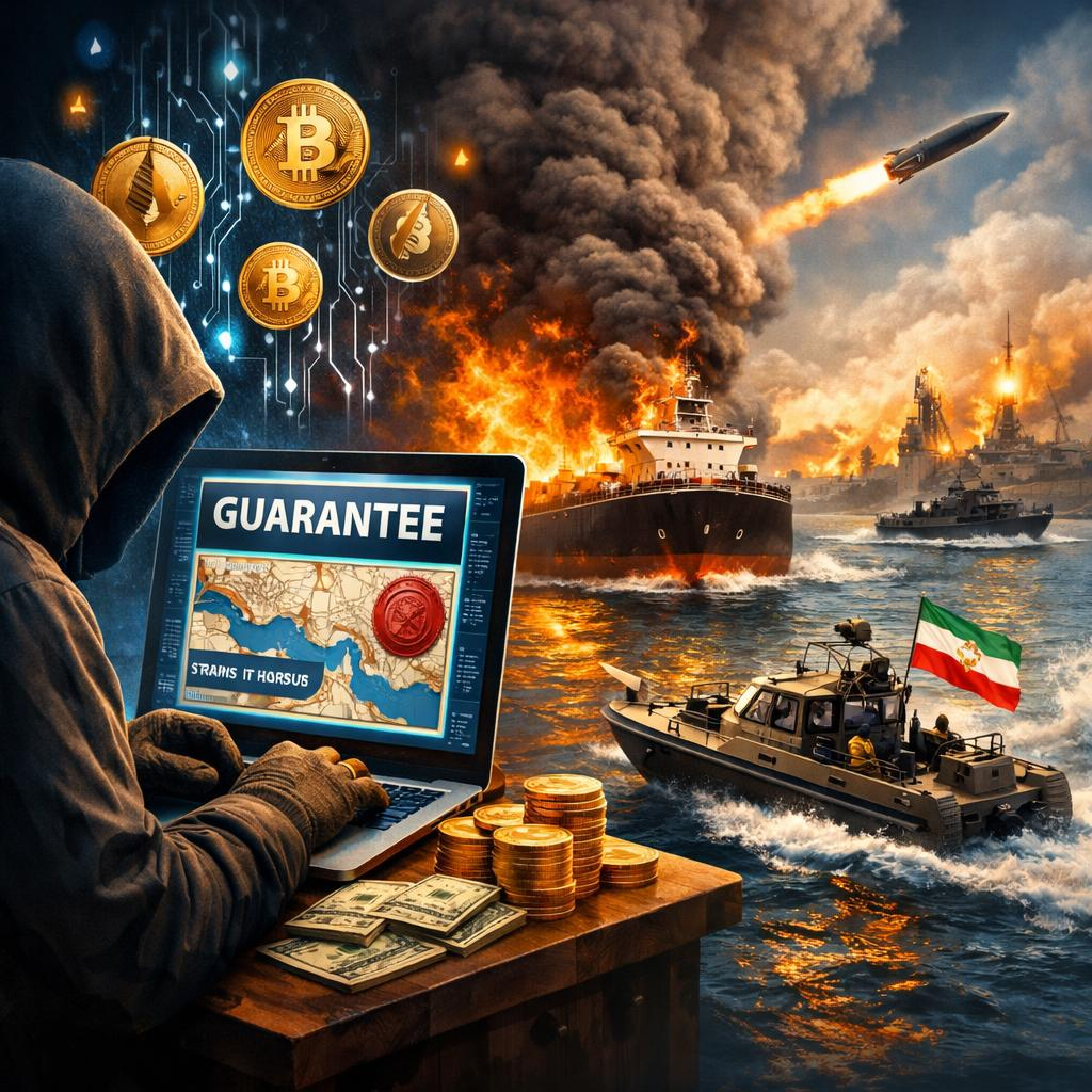 Crypto Fraudsters Allegedly Selling Hormuz Transit Guarantees As Iranian Fire Is Reported