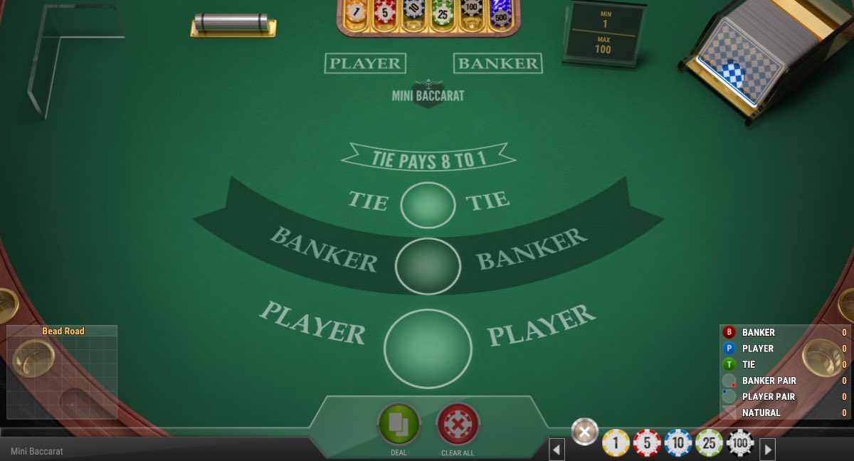 mini baccarat game