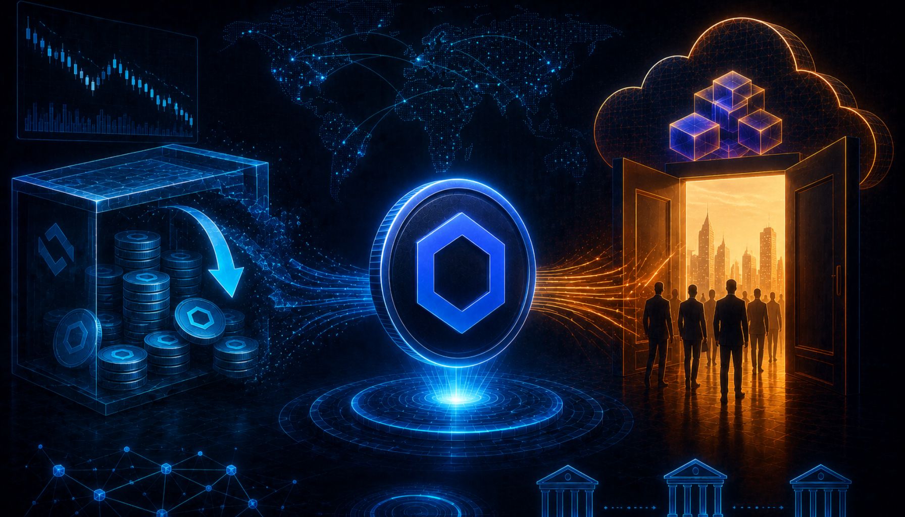 Chainlink Exchange Supply Is Draining While AWS Just Opened The Institutional Door