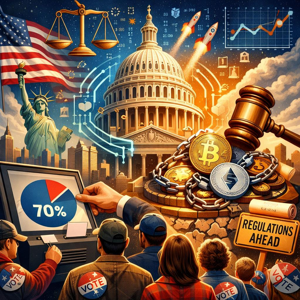 Voters Want Crypto Legislation Now: 70% Say America Should Already Have Clear Rules– Poll
