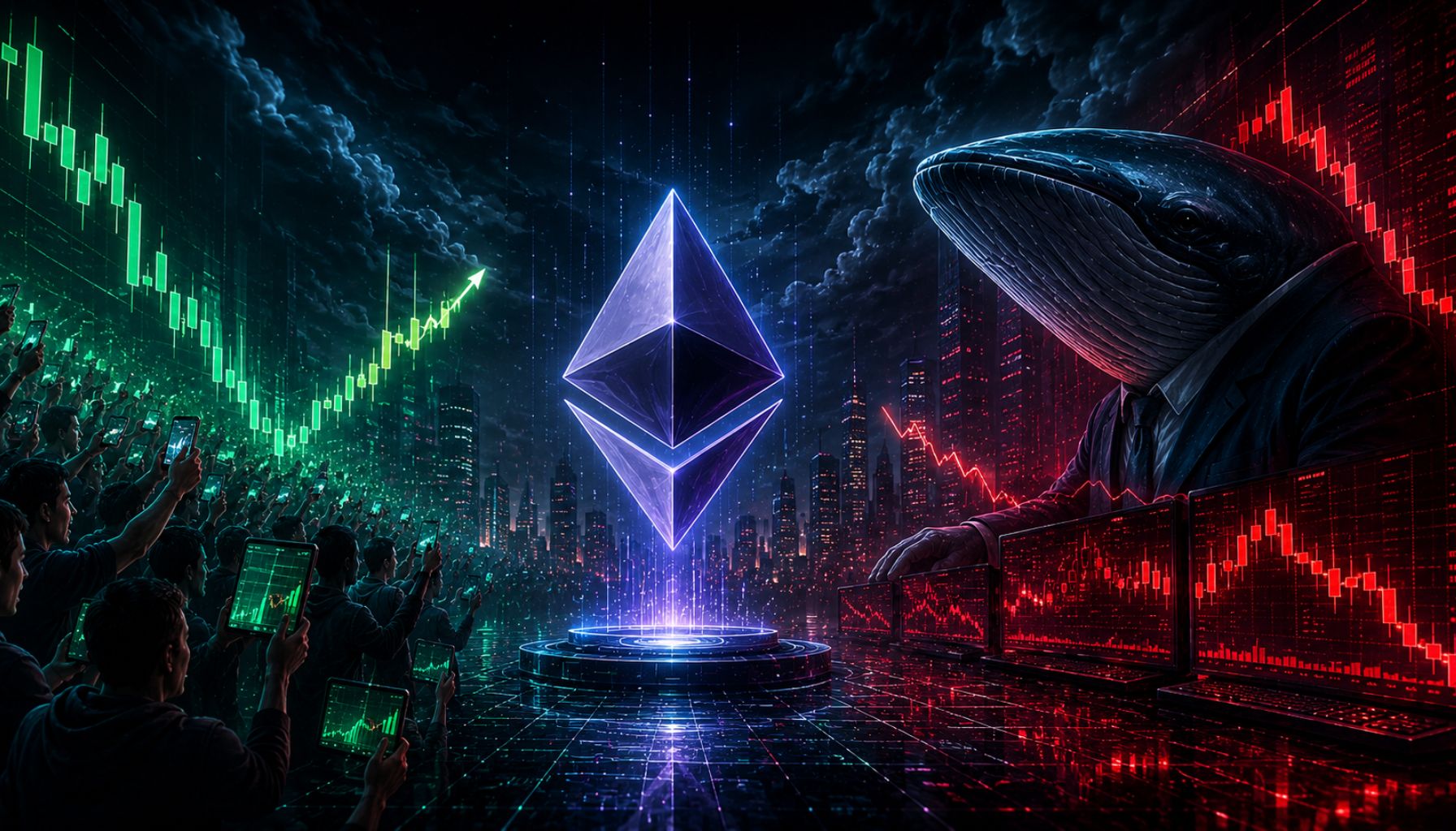 Record Retail Buying Cannot Push Ethereum Higher – Someone Bigger Is On The Other Side