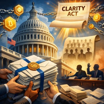 Blockchain Association Urges Senate To Pass CLARITY Act With Letter Backed By 160 Ex-Officials