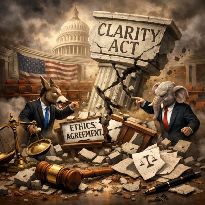 CLARITY Act Hits New Roadblock As Ethics Agreement Collapses In Senate Talks