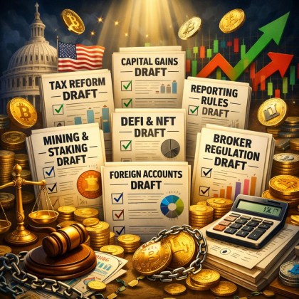 House Committee Unveils 7 Crypto Tax Drafts—A Major Overhaul Of How Digital Assets Are Taxed