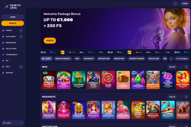 northspin ολα τα online casino