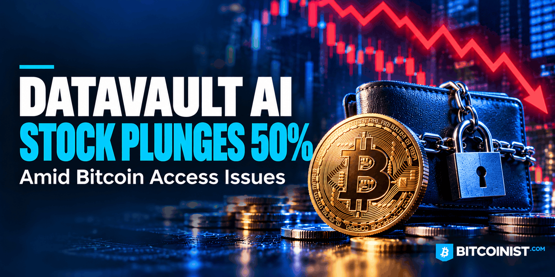 Datavault AI Shares Fall Nearly 50% After Bitcoin Withdrawal Issue and Accounting Corrections
