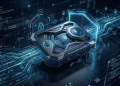 Hardware wallet cryptographic security and cold storage architecture illustration