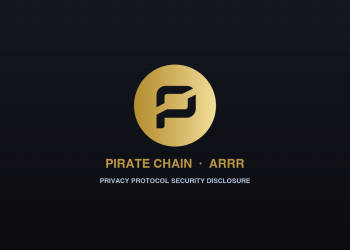 Pirate Chain ARRR official cryptocurrency emblem and privacy blockchain insignia