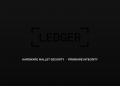 Ledger corporate brandmark and hardware wallet firmware security motif
