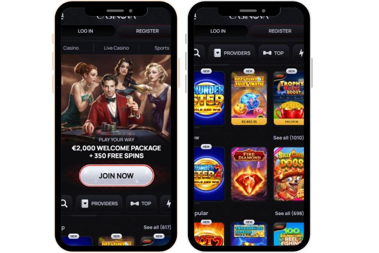 casinova mobile